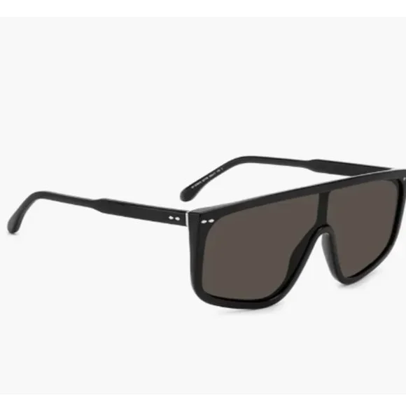 Isabel Marant NEW Elora Flat Top 52mm Iconic Edgy Sunglasses in Black - Picture 3 of 11